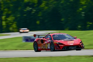 #74 McLaren Artura Trophy Evo of Casey Dennis and James Li, RWE Motorsport, McLaren Trophy America, Pro-Am, SRO America, VIRginia International Raceway, alton, VA, July 2025.
 | Rick Houghton/SRO