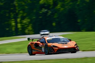 #21 McLaren Artura Trophy Evo of Colin Harrison, TechSport, McLaren Trophy America, Am, SRO America, VIRginia International Raceway, alton, VA, July 2025.
 | Rick Houghton/SRO