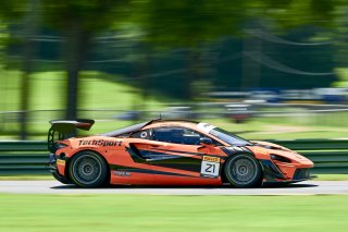 #21 McLaren Artura Trophy Evo of Colin Harrison, TechSport, McLaren Trophy America, Am, SRO America, VIRginia International Raceway, alton, VA, July 2025.
 | Rick Houghton/SRO