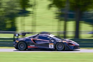 #5 McLaren Artura Trophy Evo of Deniz Teoman and Jeff Cook, Dark Horse Racing, McLaren Trophy America, SRO America, VIRginia International Raceway, alton, VA, July 2025.
 | Rick Houghton/SRO