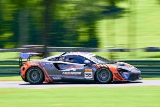 #56 McLaren Artura Trophy Evo of Robby Stockard and Bob Stockard, Hooper Street Racing, McLaren Trophy America, Am, SRO America, VIRginia International Raceway, alton, VA, July 2025.
 | Rick Houghton/SRO