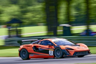 #21 McLaren Artura Trophy Evo of Colin Harrison, TechSport, McLaren Trophy America, Am, SRO America, VIRginia International Raceway, alton, VA, July 2025.
 | Rick Houghton/SRO