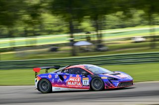 #17 McLaren Artura Trophy Evo of Tom Kopczynski and Eric Filgueiras, Riley Motorsports, McLaren Trophy America, Pro-Am, SRO America, VIRginia International Raceway, alton, VA, July 2025.
 | Rick Houghton/SRO