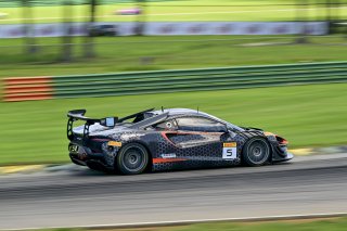 #5 McLaren Artura Trophy Evo of Deniz Teoman and Jeff Cook, Dark Horse Racing, McLaren Trophy America, SRO America, VIRginia International Raceway, alton, VA, July 2025.
 | Rick Houghton/SRO