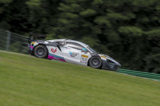 #53 McLaren Artura Trophy Evo of Neil Langberg and Kevin Madsen, RP Motorsports by Forte Racing, McLaren Trophy America, Am, SRO America, VIRginia International Raceway, alton, VA, July 2025.
 | Brian Cleary/SRO