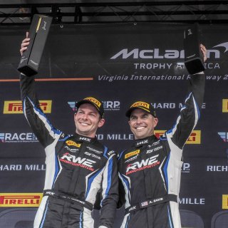 #10 McLaren Artura Trophy Evo of John Dempsey and Andrew Davis, RWE Motorsport, McLaren Trophy America, Pro-Am, SRO America, VIRginia International Raceway, alton, VA, July 2025.
 | Brian Cleary/SRO