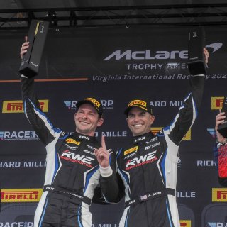 #10 McLaren Artura Trophy Evo of John Dempsey and Andrew Davis, RWE Motorsport, McLaren Trophy America, Pro-Am, SRO America, VIRginia International Raceway, alton, VA, July 2025.
 | Brian Cleary/SRO