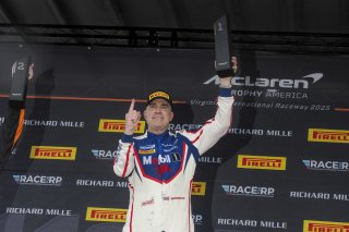 #14 McLaren Artura Trophy Evo of James Sofronas, GMG Racing, McLaren Trophy America, Am, SRO America, VIRginia International Raceway, alton, VA, July 2025.
 | Brian Cleary/SRO