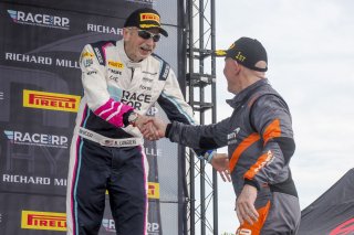 #53 McLaren Artura Trophy Evo of Neil Langberg and Kevin Madsen, RP Motorsports by Forte Racing, McLaren Trophy America, Am, SRO America, VIRginia International Raceway, alton, VA, July 2025.
 | Brian Cleary/SRO