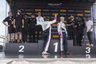 #53 McLaren Artura Trophy Evo of Neil Langberg and Kevin Madsen, RP Motorsports by Forte Racing, McLaren Trophy America, Am, SRO America, VIRginia International Raceway, alton, VA, July 2025.
 | Brian Cleary/SRO