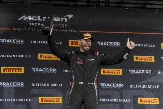 #5 McLaren Artura Trophy Evo of Deniz Teoman and Jeff Cook, Dark Horse Racing, McLaren Trophy America, SRO America, VIRginia International Raceway, alton, VA, July 2025.
 | Brian Cleary/SRO