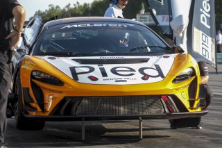 #919 McLaren Artura Trophy Evo of Cooper Broll and Tommy Pintos, Skip Barber Racing, McLaren Trophy America, Pro, SRO America, Road America, Elkhart Lake, WI, August 2025.
 | Brian Cleary/SRO
