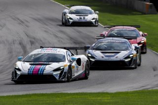 #53 McLaren Artura Trophy Evo of Neil Langberg and Kevin Madsen, RP Motorsports by Forte Racing, McLaren Trophy America, Am, SRO America, Road America, Elkhart Lake, WI, August 2025.
 | Brian Cleary/SRO