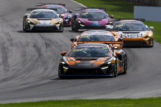 #52 McLaren Artura Trophy Evo of Jason Guzman and Chris Leichtweis, AeroB Motorsports powered by Skip Barber Racing, McLaren Trophy America, SRO America, Road America, Elkhart Lake, WI, August 2025.
 | Brian Cleary/SRO