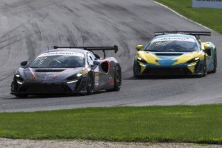 #5 McLaren Artura Trophy Evo of Deniz Teoman and Jeff Cook, Dark Horse Racing, McLaren Trophy America, SRO America, Road America, Elkhart Lake, WI, August 2025.
 | Brian Cleary/SRO