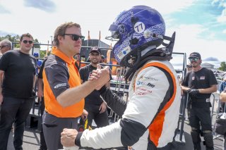 #919 McLaren Artura Trophy Evo of Cooper Broll and Tommy Pintos, Skip Barber Racing, McLaren Trophy America, Pro, SRO America, Road America, Elkhart Lake, WI, August 2025.
 | Brian Cleary/SRO