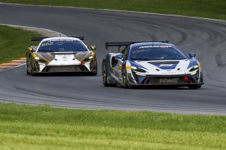 #10 McLaren Artura Trophy Evo of John Dempsey and Andrew Davis, RWE Motorsport, McLaren Trophy America, Pro-Am, SRO America, Road America, Elkhart Lake, WI, August 2025.
 | Brian Cleary/SRO
