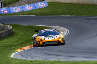 #919 McLaren Artura Trophy Evo of Cooper Broll and Tommy Pintos, Skip Barber Racing, McLaren Trophy America, Pro, SRO America, Road America, Elkhart Lake, WI, August 2025.
 | Brian Cleary/SRO