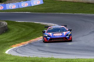 #17 McLaren Artura Trophy Evo of Tom Kopczynski and Eric Filgueiras, Riley Motorsports, McLaren Trophy America, Pro-Am, SRO America, Road America, Elkhart Lake, WI, August 2025.
 | Brian Cleary/SRO