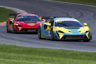 #49 McLaren Artura Trophy Evo of Stephen Sorbaro, OMS, McLaren Trophy America, Am, SRO America, Road America, Elkhart Lake, WI, August 2025.
 | Brian Cleary/SRO