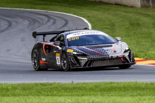 #5 McLaren Artura Trophy Evo of Deniz Teoman and Jeff Cook, Dark Horse Racing, McLaren Trophy America, SRO America, Road America, Elkhart Lake, WI, August 2025.
 | Brian Cleary/SRO