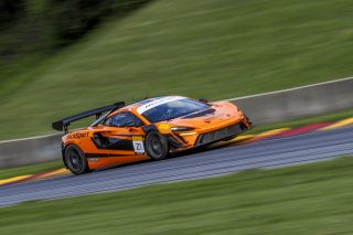 #21 McLaren Artura Trophy Evo of Colin Harrison, TechSport, McLaren Trophy America, Am, SRO America, Road America, Elkhart Lake, WI, August 2025.
 | Brian Cleary/SRO