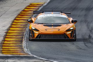 #21 McLaren Artura Trophy Evo of Colin Harrison, TechSport, McLaren Trophy America, Am, SRO America, Road America, Elkhart Lake, WI, August 2025.
 | Brian Cleary/SRO