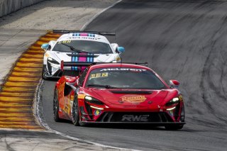 #74 McLaren Artura Trophy Evo of Casey Dennis and James Li, RWE Motorsport, McLaren Trophy America, Pro-Am, SRO America, Road America, Elkhart Lake, WI, August 2025.
 | Brian Cleary/SRO