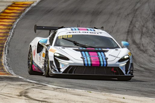 #53 McLaren Artura Trophy Evo of Neil Langberg and Kevin Madsen, RP Motorsports by Forte Racing, McLaren Trophy America, Am, SRO America, Road America, Elkhart Lake, WI, August 2025.
 | Brian Cleary/SRO