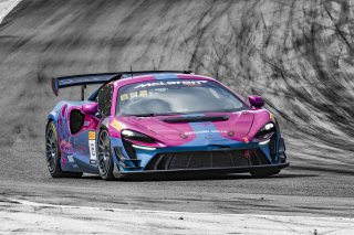 SRO America, Road America, Elkhart Lake, WI, August #18 McLaren Artura Trophy Evo of Brandon Kreutz and Canaan O'Connell, Flying Lizards Motorsports, McLaren Trophy America, 2025.
 | Brian Cleary/SRO