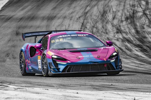 SRO America, Road America, Elkhart Lake, WI, August #18 McLaren Artura Trophy Evo of Brandon Kreutz and Canaan O'Connell, Flying Lizards Motorsports, McLaren Trophy America, 2025.
 | Brian Cleary/SRO