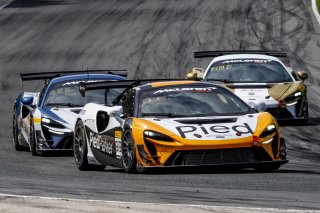 #919 McLaren Artura Trophy Evo of Cooper Broll and Tommy Pintos, Skip Barber Racing, McLaren Trophy America, Pro, SRO America, Road America, Elkhart Lake, WI, August 2025.
 | Brian Cleary/SRO