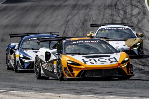 #919 McLaren Artura Trophy Evo of Cooper Broll and Tommy Pintos, Skip Barber Racing, McLaren Trophy America, Pro, SRO America, Road America, Elkhart Lake, WI, August 2025.
 | Brian Cleary/SRO