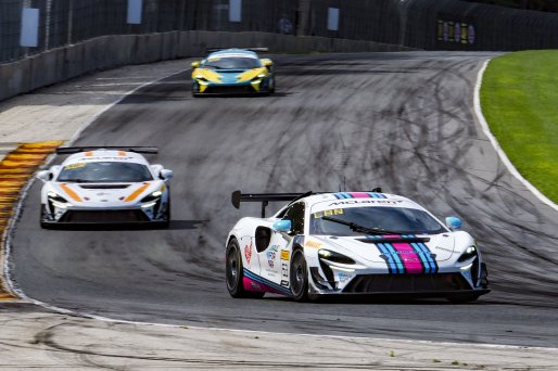 #53 McLaren Artura Trophy Evo of Neil Langberg and Kevin Madsen, RP Motorsports by Forte Racing, McLaren Trophy America, Am, SRO America, Road America, Elkhart Lake, WI, August 2025.
 | Brian Cleary/SRO