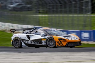 #919 McLaren Artura Trophy Evo of Cooper Broll and Tommy Pintos, Skip Barber Racing, McLaren Trophy America, Pro, SRO America, Road America, Elkhart Lake, WI, August 2025.
 | Brian Cleary/SRO