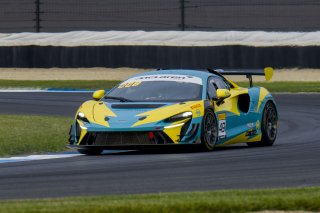 #49 McLaren Artura Trophy Evo of Stephen Sorbaro, OMS, McLaren Trophy America, Am, SRO America, Indianapolis Motor Speedway, Sonoma, CA, March 2025.
 | Brian Cleary/SRO