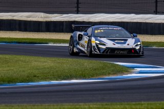 #10 McLaren Artura Trophy Evo of John Dempsey and Andrew Davis, RWE Motorsport, McLaren Trophy America, Pro-Am, SRO America, Indianapolis Motor Speedway, Sonoma, CA, March 2025.
 | Brian Cleary/SRO