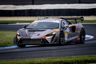 #5 McLaren Artura Trophy Evo of Deniz Teoman and Jeff Cook, Dark Horse Racing, McLaren Trophy America, SRO America, Indianapolis Motor Speedway, Sonoma, CA, March 2025.
 | Brian Cleary/SRO