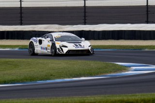 #14 McLaren Artura Trophy Evo of James Sofronas, GMG Racing, McLaren Trophy America, Am, SRO America, Indianapolis Motor Speedway, Sonoma, CA, March 2025.
 | Brian Cleary/SRO