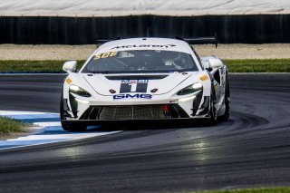 #14 McLaren Artura Trophy Evo of James Sofronas, GMG Racing, McLaren Trophy America, Am, SRO America, Indianapolis Motor Speedway, Sonoma, CA, March 2025.
 | Brian Cleary/SRO