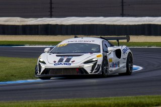 #14 McLaren Artura Trophy Evo of James Sofronas, GMG Racing, McLaren Trophy America, Am, SRO America, Indianapolis Motor Speedway, Sonoma, CA, March 2025.
 | Brian Cleary/SRO