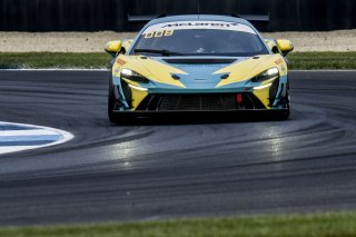 #49 McLaren Artura Trophy Evo of Stephen Sorbaro, OMS, McLaren Trophy America, Am, SRO America, Indianapolis Motor Speedway, Sonoma, CA, March 2025.
 | Brian Cleary/SRO