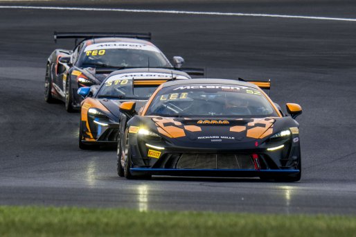 #52 McLaren Artura Trophy Evo of Jason Guzman and Chris Leichtweis, AeroB Motorsports powered by Skip Barber Racing, McLaren Trophy America, SRO America, Indianapolis Motor Speedway, Sonoma, CA, March 2025.
 | Brian Cleary/SRO