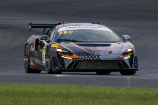 #5 McLaren Artura Trophy Evo of Deniz Teoman and Jeff Cook, Dark Horse Racing, McLaren Trophy America, SRO America, Indianapolis Motor Speedway, Sonoma, CA, March 2025.
 | Brian Cleary/SRO