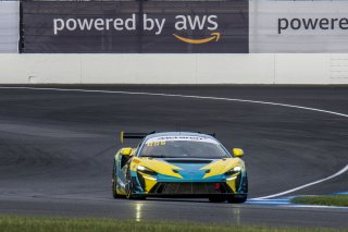 #49 McLaren Artura Trophy Evo of Stephen Sorbaro, OMS, McLaren Trophy America, Am, SRO America, Indianapolis Motor Speedway, Sonoma, CA, March 2025.
 | Brian Cleary/SRO