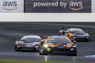 #52 McLaren Artura Trophy Evo of Jason Guzman and Chris Leichtweis, AeroB Motorsports powered by Skip Barber Racing, McLaren Trophy America, SRO America, Indianapolis Motor Speedway, Sonoma, CA, March 2025.
 | Brian Cleary/SRO