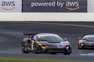 #5 McLaren Artura Trophy Evo of Deniz Teoman and Jeff Cook, Dark Horse Racing, McLaren Trophy America, SRO America, Indianapolis Motor Speedway, Sonoma, CA, March 2025.
 | Brian Cleary/SRO