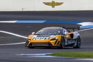 #919 McLaren Artura Trophy Evo of Cooper Broll and Tommy Pintos, Skip Barber Racing, McLaren Trophy America, Pro, SRO America, Indianapolis Motor Speedway, Sonoma, CA, March 2025.
 | Brian Cleary/SRO