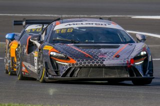 #5 McLaren Artura Trophy Evo of Deniz Teoman and Jeff Cook, Dark Horse Racing, McLaren Trophy America, SRO America, Indianapolis Motor Speedway, Sonoma, CA, March 2025.
 | Brian Cleary/SRO