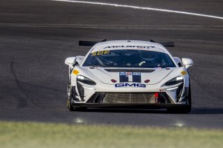 #14 McLaren Artura Trophy Evo of James Sofronas, GMG Racing, McLaren Trophy America, Am, SRO America, Indianapolis Motor Speedway, Sonoma, CA, March 2025.
 | Brian Cleary/SRO